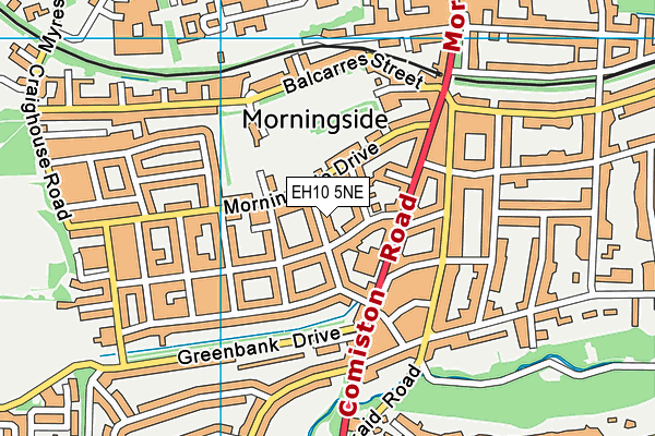 EH10 5NE map - OS VectorMap District (Ordnance Survey) EH10 5NE map - OS VectorMap District (Ordnance Survey)