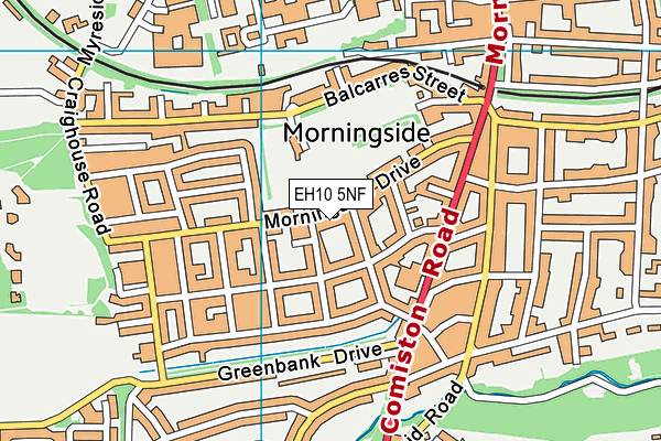 EH10 5NF map - OS VectorMap District (Ordnance Survey) EH10 5NF map - OS VectorMap District (Ordnance Survey)
