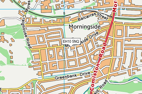 EH10 5NQ map - OS VectorMap District (Ordnance Survey)