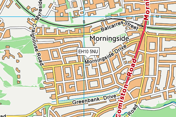 EH10 5NU map - OS VectorMap District (Ordnance Survey) EH10 5NU map - OS VectorMap District (Ordnance Survey)
