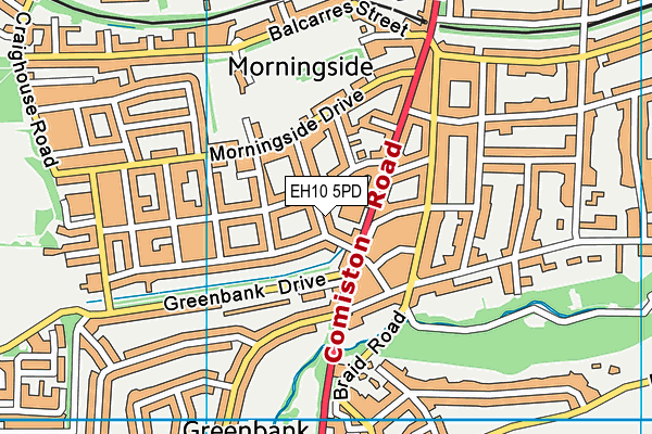 EH10 5PD map - OS VectorMap District (Ordnance Survey) EH10 5PD map - OS VectorMap District (Ordnance Survey)