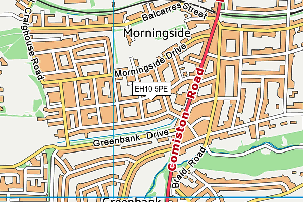 EH10 5PE map - OS VectorMap District (Ordnance Survey) EH10 5PE map - OS VectorMap District (Ordnance Survey)