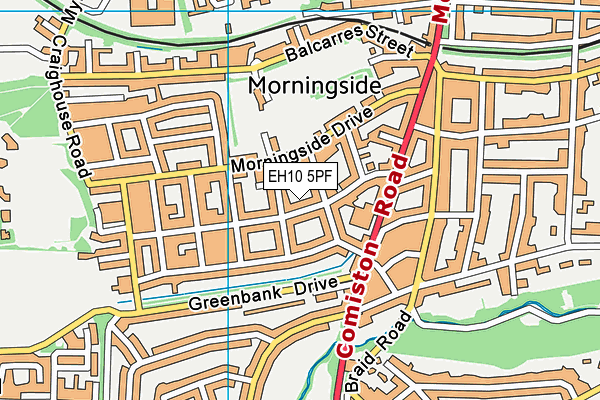 EH10 5PF map - OS VectorMap District (Ordnance Survey) EH10 5PF map - OS VectorMap District (Ordnance Survey)
