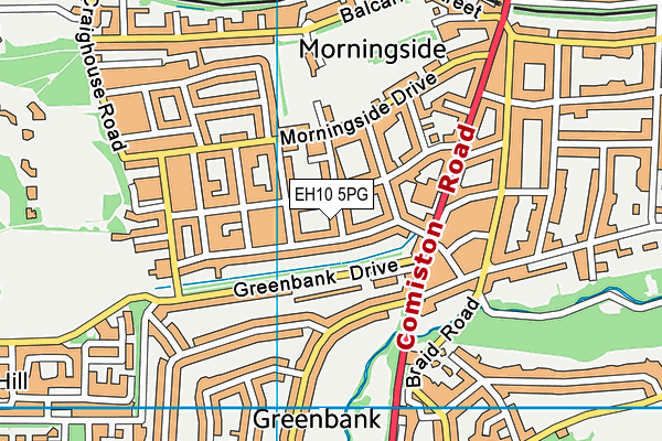 EH10 5PG map - OS VectorMap District (Ordnance Survey) EH10 5PG map - OS VectorMap District (Ordnance Survey)