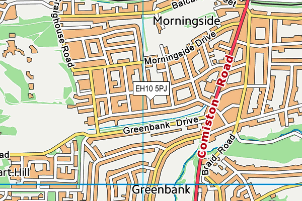 EH10 5PJ map - OS VectorMap District (Ordnance Survey) EH10 5PJ map - OS VectorMap District (Ordnance Survey)