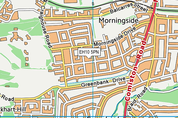 EH10 5PN map - OS VectorMap District (Ordnance Survey) EH10 5PN map - OS VectorMap District (Ordnance Survey)