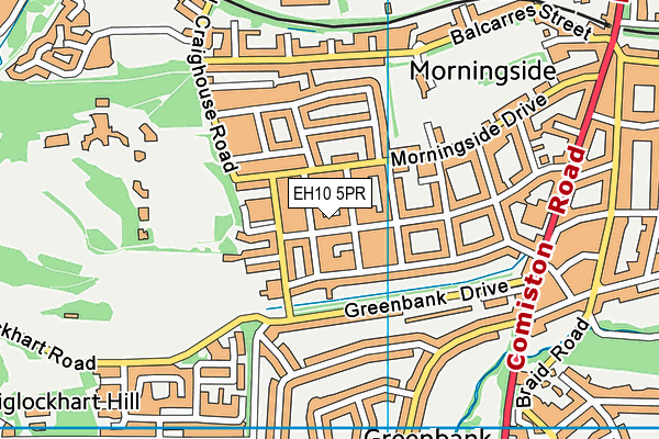 EH10 5PR map - OS VectorMap District (Ordnance Survey) EH10 5PR map - OS VectorMap District (Ordnance Survey)