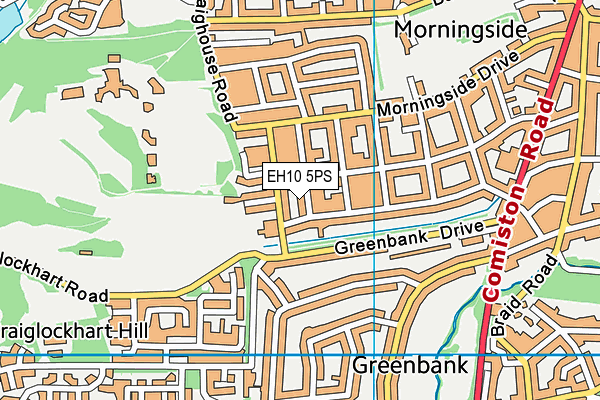 EH10 5PS map - OS VectorMap District (Ordnance Survey) EH10 5PS map - OS VectorMap District (Ordnance Survey)