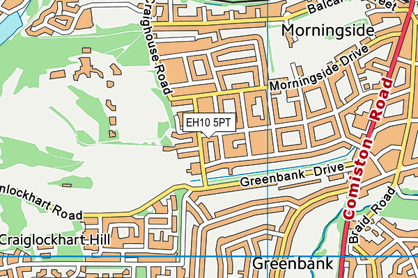 EH10 5PT map - OS VectorMap District (Ordnance Survey) EH10 5PT map - OS VectorMap District (Ordnance Survey)