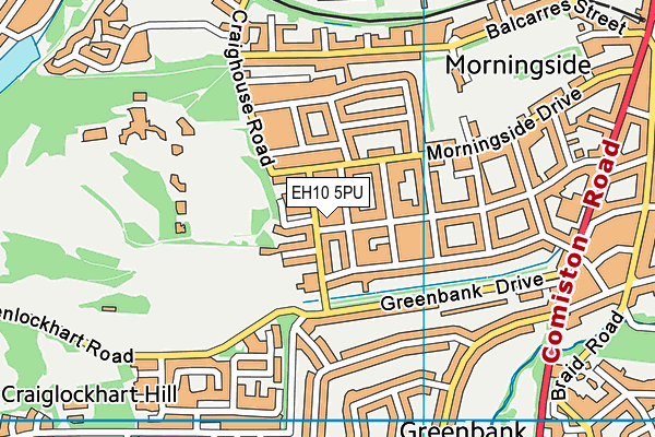 EH10 5PU map - OS VectorMap District (Ordnance Survey) EH10 5PU map - OS VectorMap District (Ordnance Survey)