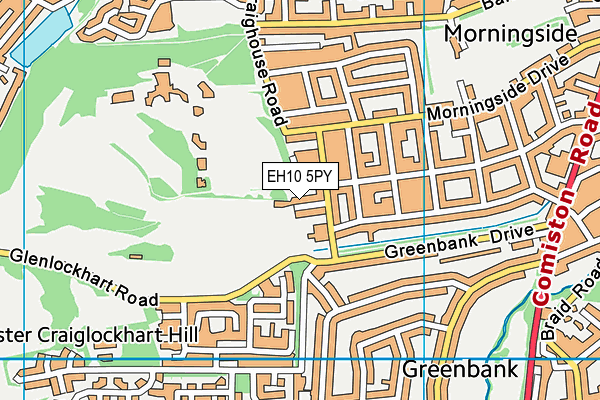 EH10 5PY map - OS VectorMap District (Ordnance Survey) EH10 5PY map - OS VectorMap District (Ordnance Survey)