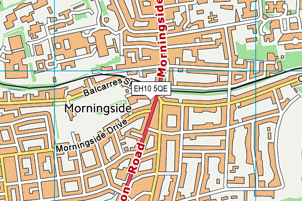 EH10 5QE map - OS VectorMap District (Ordnance Survey) EH10 5QE map - OS VectorMap District (Ordnance Survey)