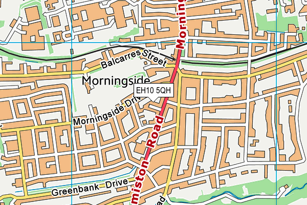 EH10 5QH map - OS VectorMap District (Ordnance Survey) EH10 5QH map - OS VectorMap District (Ordnance Survey)