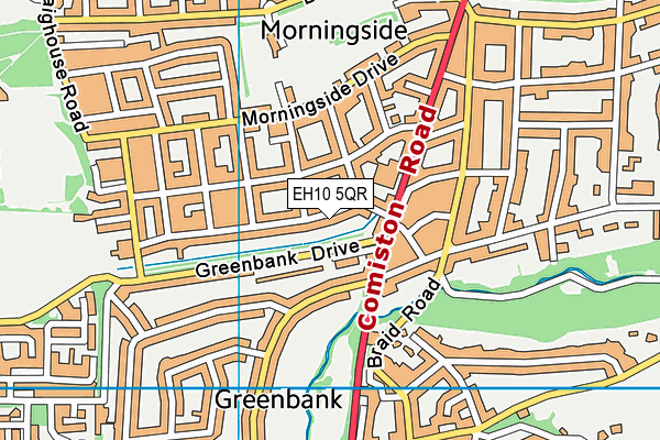 EH10 5QR map - OS VectorMap District (Ordnance Survey) EH10 5QR map - OS VectorMap District (Ordnance Survey)