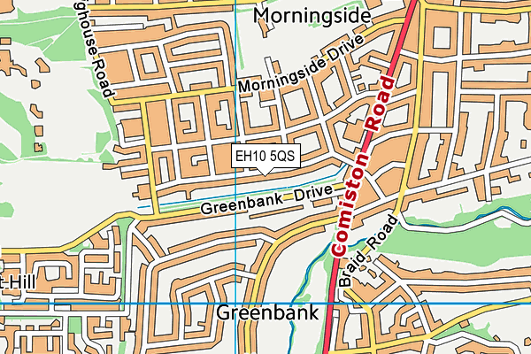 EH10 5QS map - OS VectorMap District (Ordnance Survey) EH10 5QS map - OS VectorMap District (Ordnance Survey)
