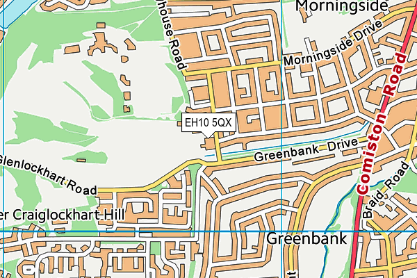 EH10 5QX map - OS VectorMap District (Ordnance Survey) EH10 5QX map - OS VectorMap District (Ordnance Survey)