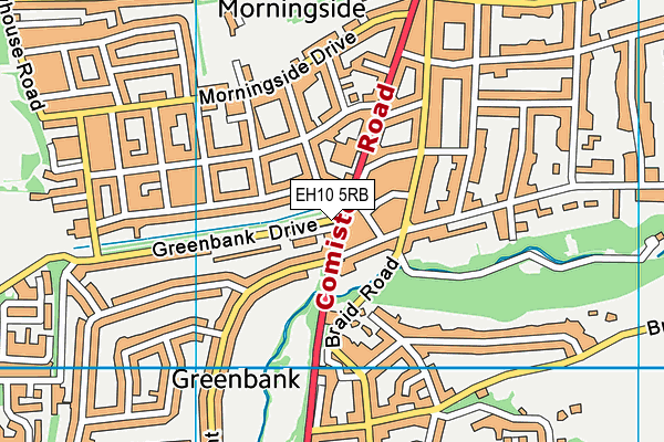 EH10 5RB map - OS VectorMap District (Ordnance Survey) EH10 5RB map - OS VectorMap District (Ordnance Survey)