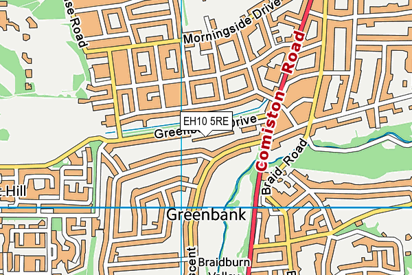 EH10 5RE map - OS VectorMap District (Ordnance Survey) EH10 5RE map - OS VectorMap District (Ordnance Survey)