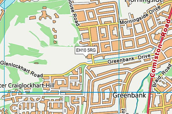 EH10 5RG map - OS VectorMap District (Ordnance Survey) EH10 5RG map - OS VectorMap District (Ordnance Survey)