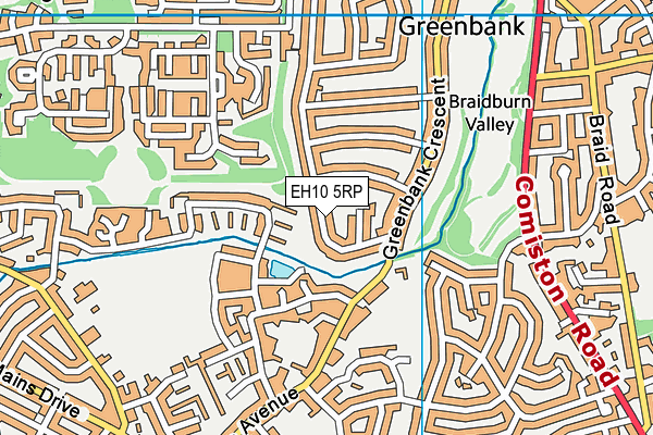 EH10 5RP map - OS VectorMap District (Ordnance Survey) EH10 5RP map - OS VectorMap District (Ordnance Survey)