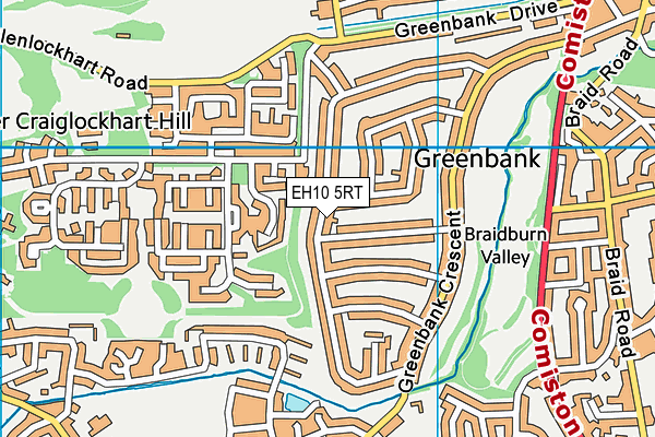 EH10 5RT map - OS VectorMap District (Ordnance Survey) EH10 5RT map - OS VectorMap District (Ordnance Survey)