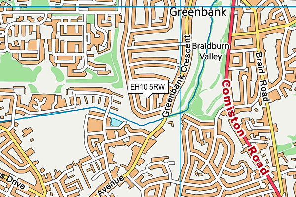 EH10 5RW map - OS VectorMap District (Ordnance Survey) EH10 5RW map - OS VectorMap District (Ordnance Survey)