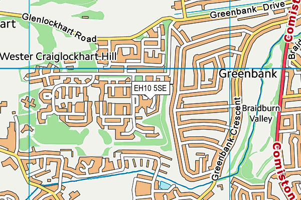 EH10 5SE map - OS VectorMap District (Ordnance Survey) EH10 5SE map - OS VectorMap District (Ordnance Survey)