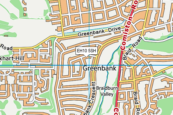 EH10 5SH map - OS VectorMap District (Ordnance Survey) EH10 5SH map - OS VectorMap District (Ordnance Survey)