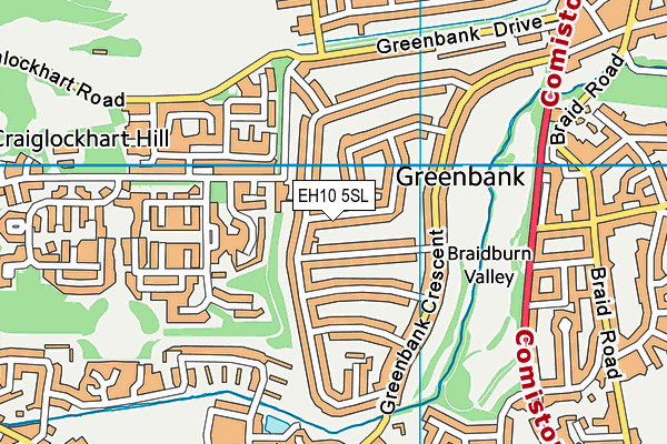 EH10 5SL map - OS VectorMap District (Ordnance Survey) EH10 5SL map - OS VectorMap District (Ordnance Survey)