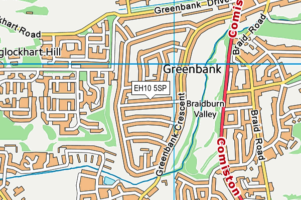 EH10 5SP map - OS VectorMap District (Ordnance Survey) EH10 5SP map - OS VectorMap District (Ordnance Survey)