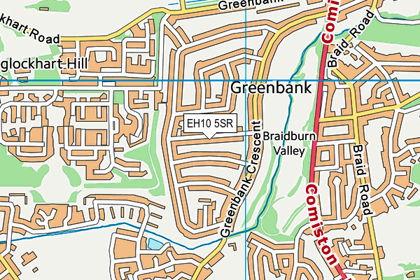 EH10 5SR map - OS VectorMap District (Ordnance Survey) EH10 5SR map - OS VectorMap District (Ordnance Survey)