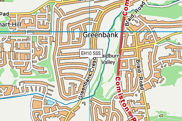 EH10 5SS map - OS VectorMap District (Ordnance Survey) EH10 5SS map - OS VectorMap District (Ordnance Survey)