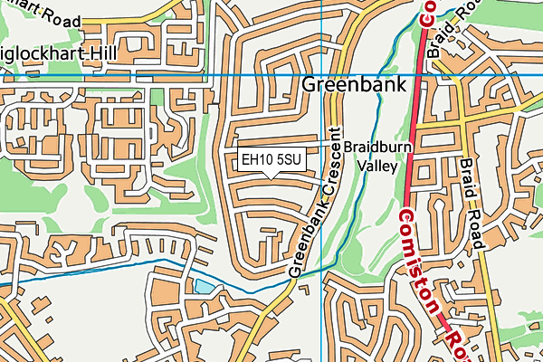 EH10 5SU map - OS VectorMap District (Ordnance Survey) EH10 5SU map - OS VectorMap District (Ordnance Survey)
