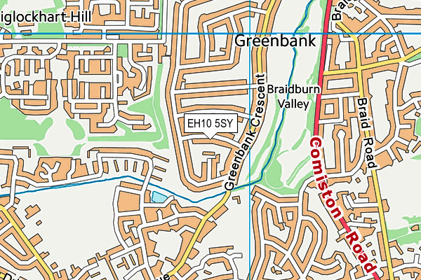 EH10 5SY map - OS VectorMap District (Ordnance Survey) EH10 5SY map - OS VectorMap District (Ordnance Survey)