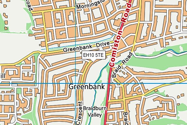 EH10 5TE map - OS VectorMap District (Ordnance Survey) EH10 5TE map - OS VectorMap District (Ordnance Survey)