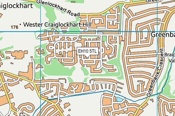 EH10 5TL map - OS VectorMap District (Ordnance Survey) EH10 5TL map - OS VectorMap District (Ordnance Survey)