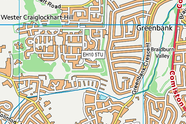 EH10 5TU map - OS VectorMap District (Ordnance Survey) EH10 5TU map - OS VectorMap District (Ordnance Survey)
