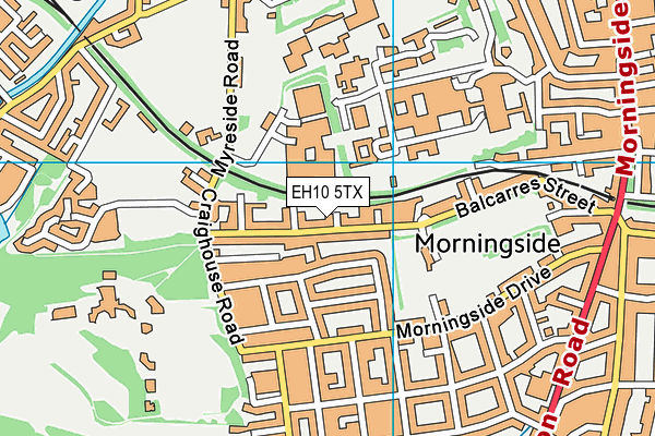 EH10 5TX map - OS VectorMap District (Ordnance Survey) EH10 5TX map - OS VectorMap District (Ordnance Survey)