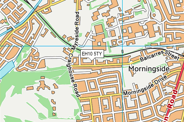 EH10 5TY map - OS VectorMap District (Ordnance Survey) EH10 5TY map - OS VectorMap District (Ordnance Survey)