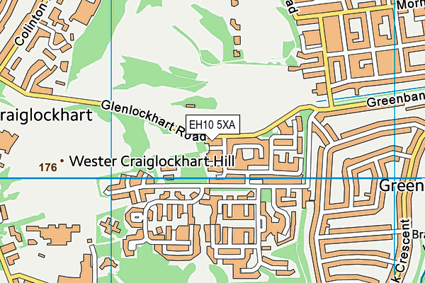 EH10 5XA map - OS VectorMap District (Ordnance Survey) EH10 5XA map - OS VectorMap District (Ordnance Survey)