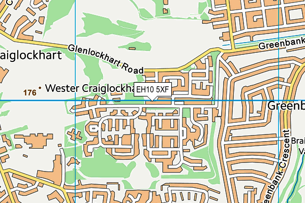 EH10 5XF map - OS VectorMap District (Ordnance Survey) EH10 5XF map - OS VectorMap District (Ordnance Survey)
