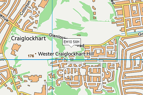 EH10 5XH map - OS VectorMap District (Ordnance Survey) EH10 5XH map - OS VectorMap District (Ordnance Survey)