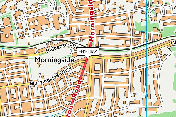 EH10 6AA map - OS VectorMap District (Ordnance Survey) EH10 6AA map - OS VectorMap District (Ordnance Survey)