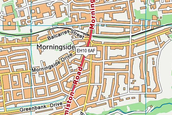 EH10 6AF map - OS VectorMap District (Ordnance Survey) EH10 6AF map - OS VectorMap District (Ordnance Survey)
