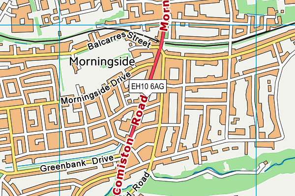 EH10 6AG map - OS VectorMap District (Ordnance Survey) EH10 6AG map - OS VectorMap District (Ordnance Survey)