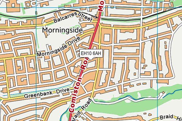 EH10 6AH map - OS VectorMap District (Ordnance Survey) EH10 6AH map - OS VectorMap District (Ordnance Survey)