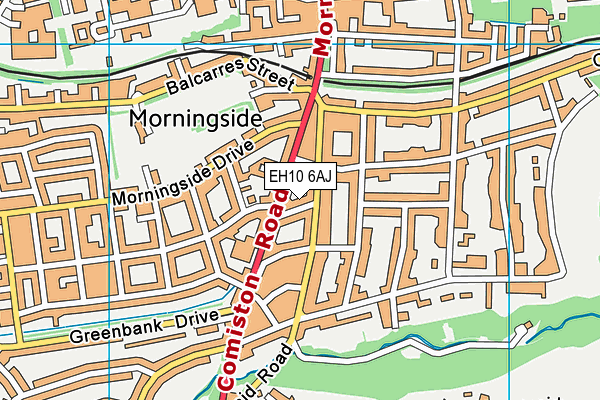 EH10 6AJ map - OS VectorMap District (Ordnance Survey) EH10 6AJ map - OS VectorMap District (Ordnance Survey)