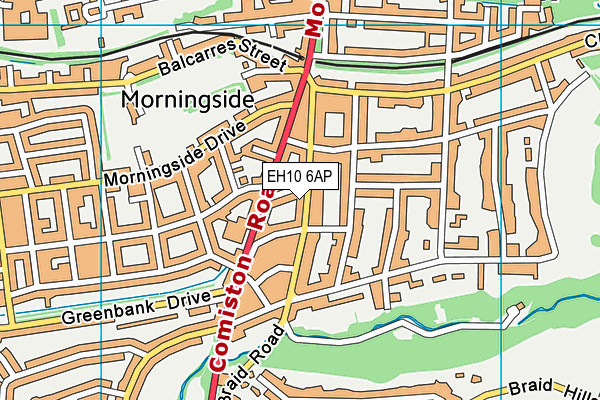 EH10 6AP map - OS VectorMap District (Ordnance Survey) EH10 6AP map - OS VectorMap District (Ordnance Survey)