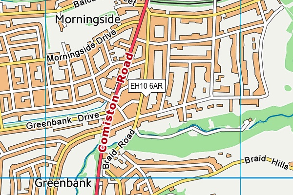 EH10 6AR map - OS VectorMap District (Ordnance Survey) EH10 6AR map - OS VectorMap District (Ordnance Survey)
