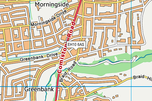 EH10 6AS map - OS VectorMap District (Ordnance Survey) EH10 6AS map - OS VectorMap District (Ordnance Survey)